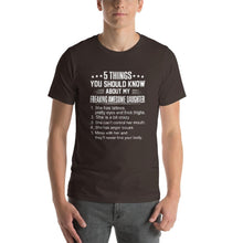 Load image into Gallery viewer, Mom quote,5 things you should about my freaking awesome daughter Unisex T-Shirt